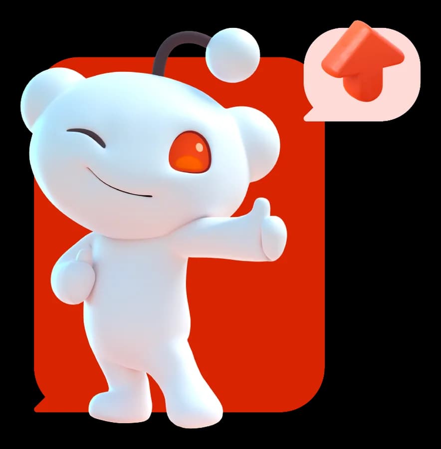 Snoo giving a thumbs up